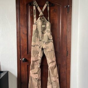 Burton Camo Snowboarding Bibs with Adjustable Straps